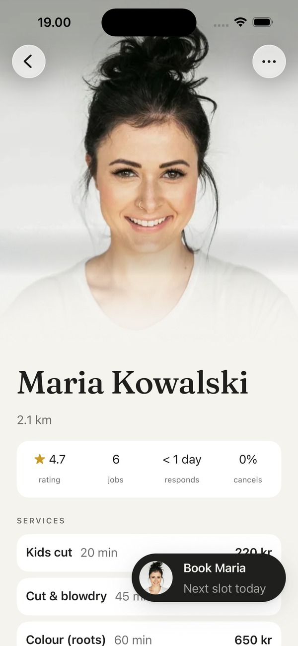 Maria's profile