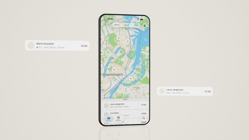 Cards around the phone, Find