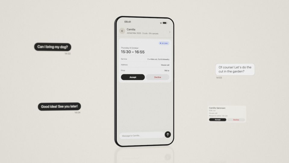 Cards around the phone, Klip